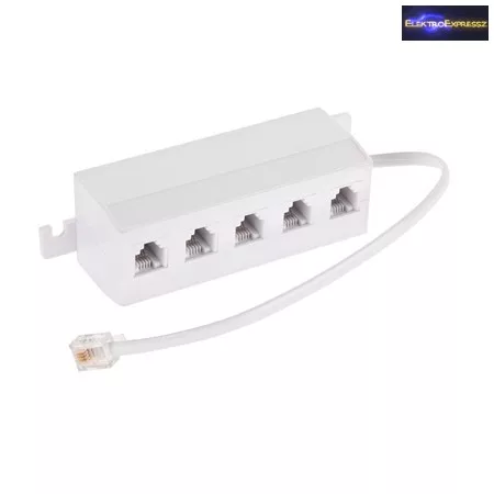 Telefon adapter elosztó 6P4C  5-ös