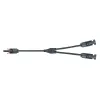Kábel TIPA MC4 elosztó 1x aljzat/ 2x csatlakozó 30cm