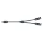 Kábel TIPA MC4 elosztó 1x aljzat/ 2x csatlakozó 30cm