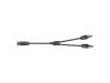 Cable TIPA MC4 split 1x connector / 2x socket 30cm