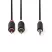 3.5mm  jack - 10M Kábel 2RCA Nedis