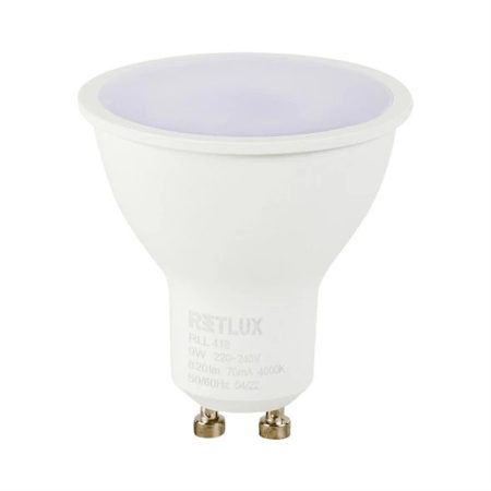 LED spot GU10, 9W, Semleges fehér fény RETLUX RLL 418