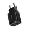 BASEUS Compact USB adapter fekete 2xUSB