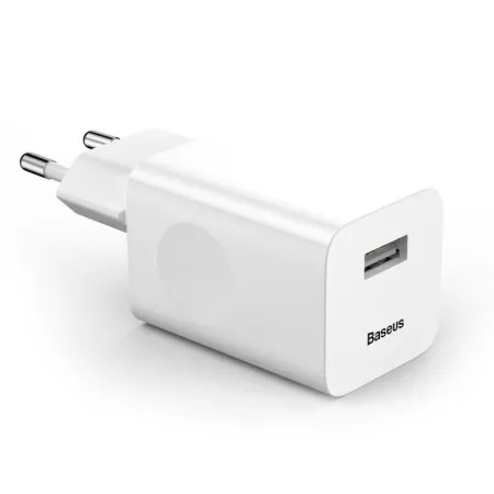 BASEUS USB adapter fehér 24W BASEUS USB adapter fehér 24W