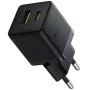 BASEUS Palm USB adapter fekete 2xUSB 20W