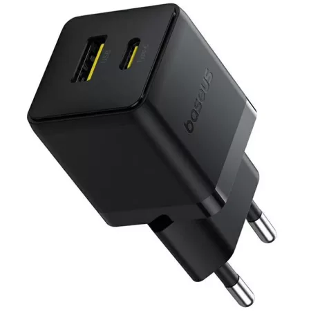 BASEUS Palm USB adapter fekete 2xUSB 20W
