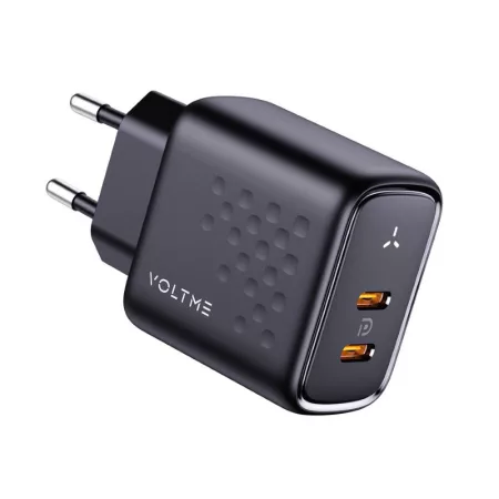 USB adapter VOLTME Revo 45 Duo CC 45W EU Fekete USB adapter VOLTME Revo 45 Duo CC 45W EU Fekete
