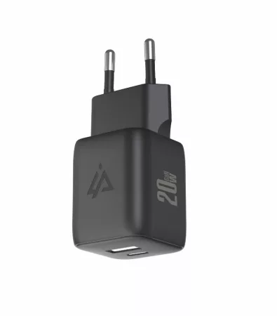 USB Adapter iPEAX GaN USB/USB-C 90010125 Black USB Adapter iPEAX GaN USB/USB-C 90010125 Black