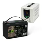   GETI GEP500LF 500W (800VA) szinuszos UPS + 100Ah LiFePO4 akkumulátor