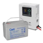   Backup power supply GETI GEP501LF sine 500W wall mounted + battery 100Ah