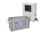   Backup power supply GETI GEP501LF sine 500W wall mounted + battery 120Ah
