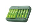   GP Charge & save battery charger E822 + 4×AA 1300 mAh + 4×AAA 650 mAh