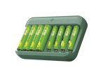   GP Charge & save battery charger E822 + 4×AA 1300 mAh + 4×AAA 650 mAh