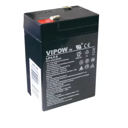 Sealed lead acid battery 6V 4.5Ah VIPOW BAT0200 Sealed lead acid battery 6V 4.5Ah VIPOW BAT0200