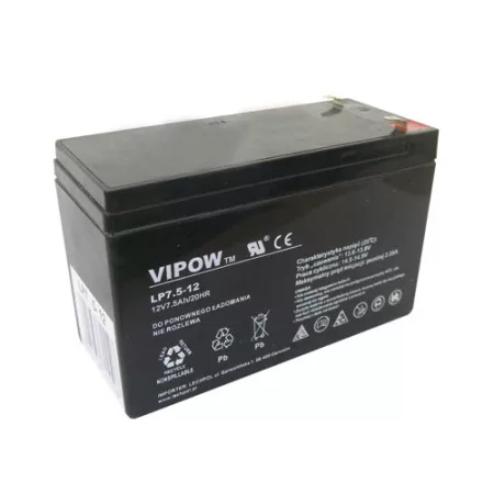 Sealed lead acid battery 12V 7.5Ah VIPOW BAT0214