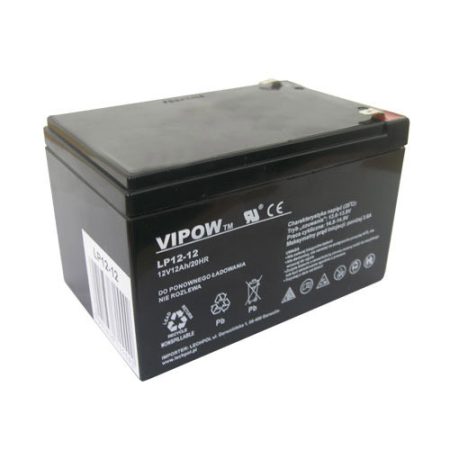 Sealed lead acid battery 12V 12Ah VIPOW BAT0216