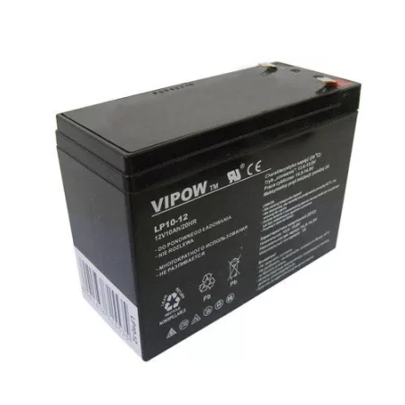 Zárt ólom-sav akkumulátor 12V 10Ah VIPOW BAT0215 Zárt ólom-sav akkumulátor 12V 10Ah VIPOW BAT0215