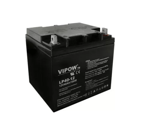 Zárt ólom-sav akkumulátor 12V 40Ah VIPOW BAT0222