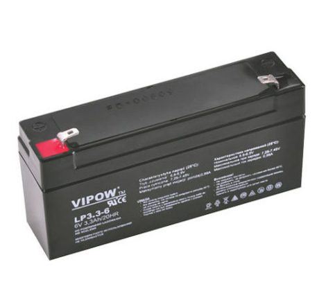 Sealed lead acid battery  6V 3.3Ah VIPOW BAT0205