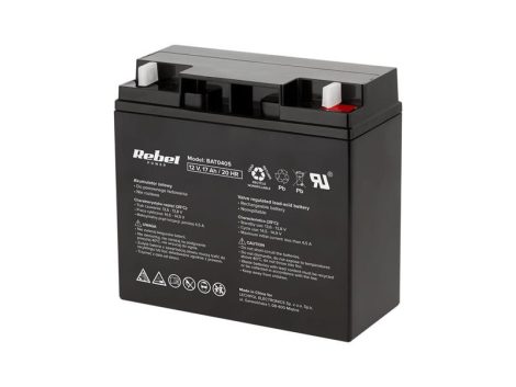 Lead-acid battery 12V 17Ah  REBEL BAT0405