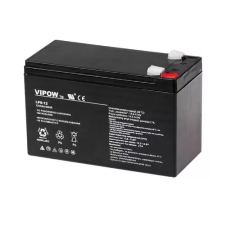 Sealed lead acid baterry 12V 9Ah VIPOW BAT0228