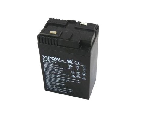 Ólom-sav  gondozásmentes akkumulátor VIPOW 6V 4Ah