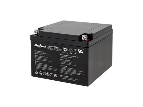 Lead acid battery 12V 24Ah REBEL BAT0406