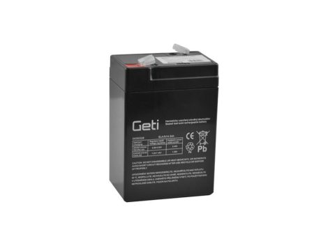 Sealed lead acid battery  6V 4.5Ah GETI