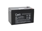 Sealed lead acid battery 12V 9Ah GETI (connector 6,35 mm)