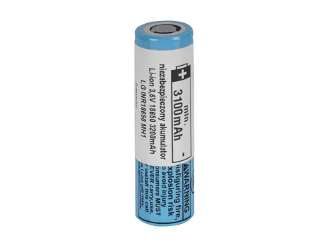 Rechargeable Li-Ion 18650 3,6V/3100mAh 10A battery LG