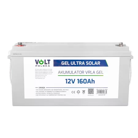 Gél akkumulátor 12V 160Ah V-PRO ULTRA SOLAR DEEP CYCLE