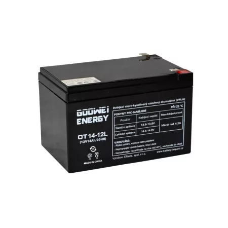 GOOWEI ENERGY OTL14-12 DEEP CYCLE 12V 14Ah vontatási ólomakkumulátor GOOWEI ENERGY OTL14-12 DEEP CYCLE 12V 14Ah vontatási ólomakkumulátor