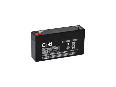 Sealed lead acid battery  6V  1.2Ah GETI