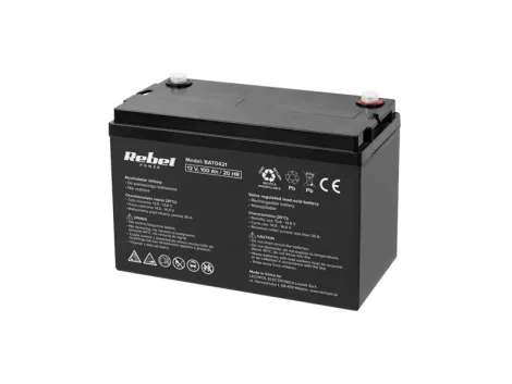 REBEL BAT0421 12 V / 100Ah zselés akkumulátor