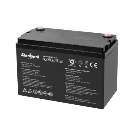 REBEL BAT0421 12V 100Ah ólomakkumulátor