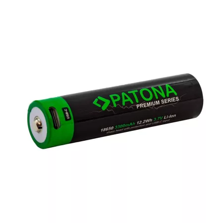 PATONA PT6525 18650 3300mAh Li-Ion 3,7V újratölthető akkumulátor