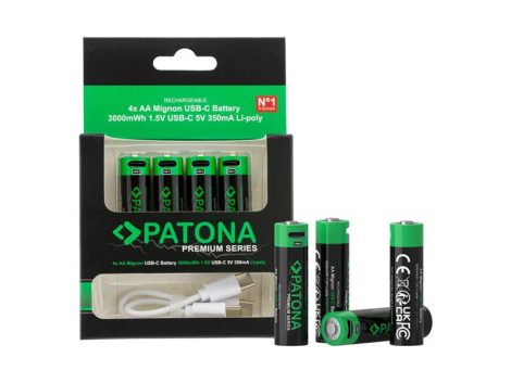 Battery AA (R6) rechargeable 1.5V/2000mAh PATONA PT1410 4pcs