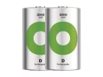 Battery D (R20) rechargeable 1,2V/3000mAh GP Recyko 2pcs