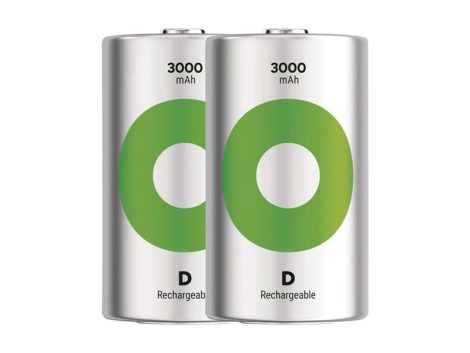 Battery D (R20) rechargeable 1,2V/3000mAh GP Recyko 2pcs