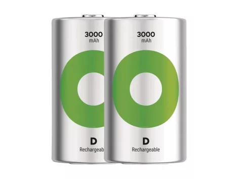 Battery D (R20) rechargeable 1,2V/3000mAh GP Recyko 2pcs