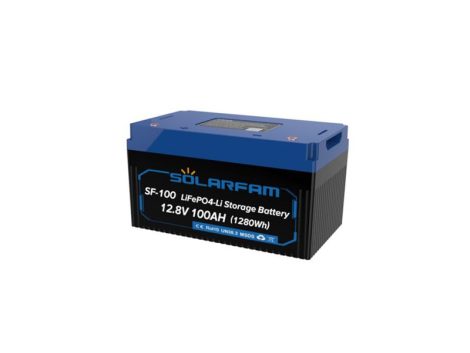 Battery LiFePO4 12.8V 100Ah SOLARFAM with bluetooth
