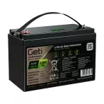   GETI GBL-12-100DV2 12.8V 100Ah LiFePO4 Akkumulátor kijelzővel