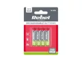   AAA (R03) rechargeable batteries 1,2V/900mAh REBEL 4pcs / blister BAT2013