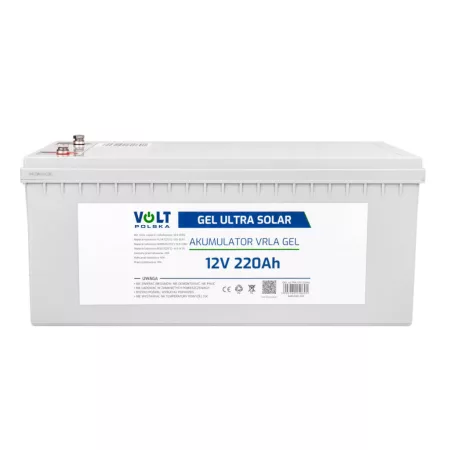 Gel akkumulátor 12V 220Ah V-PRO ULTRA SOLAR DEEP CYCLE Gel akkumulátor 12V 220Ah V-PRO ULTRA SOLAR DEEP CYCLE