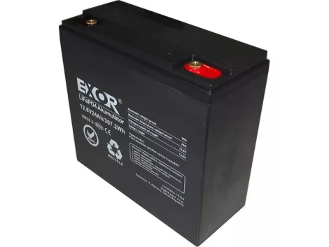 Battery LiFePO4 12,8V 24Ah EXOR LFP R926