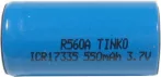 Újratölthető Li-Ion akkumulátor ICR17335 3,7V/550mAh TINKO Újratölthető Li-Ion akkumulátor ICR17335 3,7V/550mAh TINKO