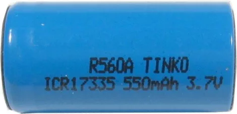 Újratölthető Li-Ion akkumulátor ICR17335 3,7V/550mAh TINKO Újratölthető Li-Ion akkumulátor ICR17335 3,7V/550mAh TINKO