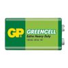Battery 6F22 (9V) Zn-Cl GP Greencell 1pc / shrink