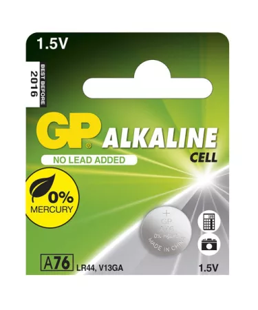 A76F (LR44) GP alkáli akkumulátor