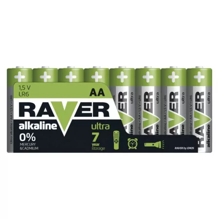 AA (R6) alkáli RAVER 8db